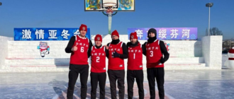 Koszykówka 3×3 na lodzie: Białorusini wzięli udział w pierwszym międzynarodowym turnieju w Chinach